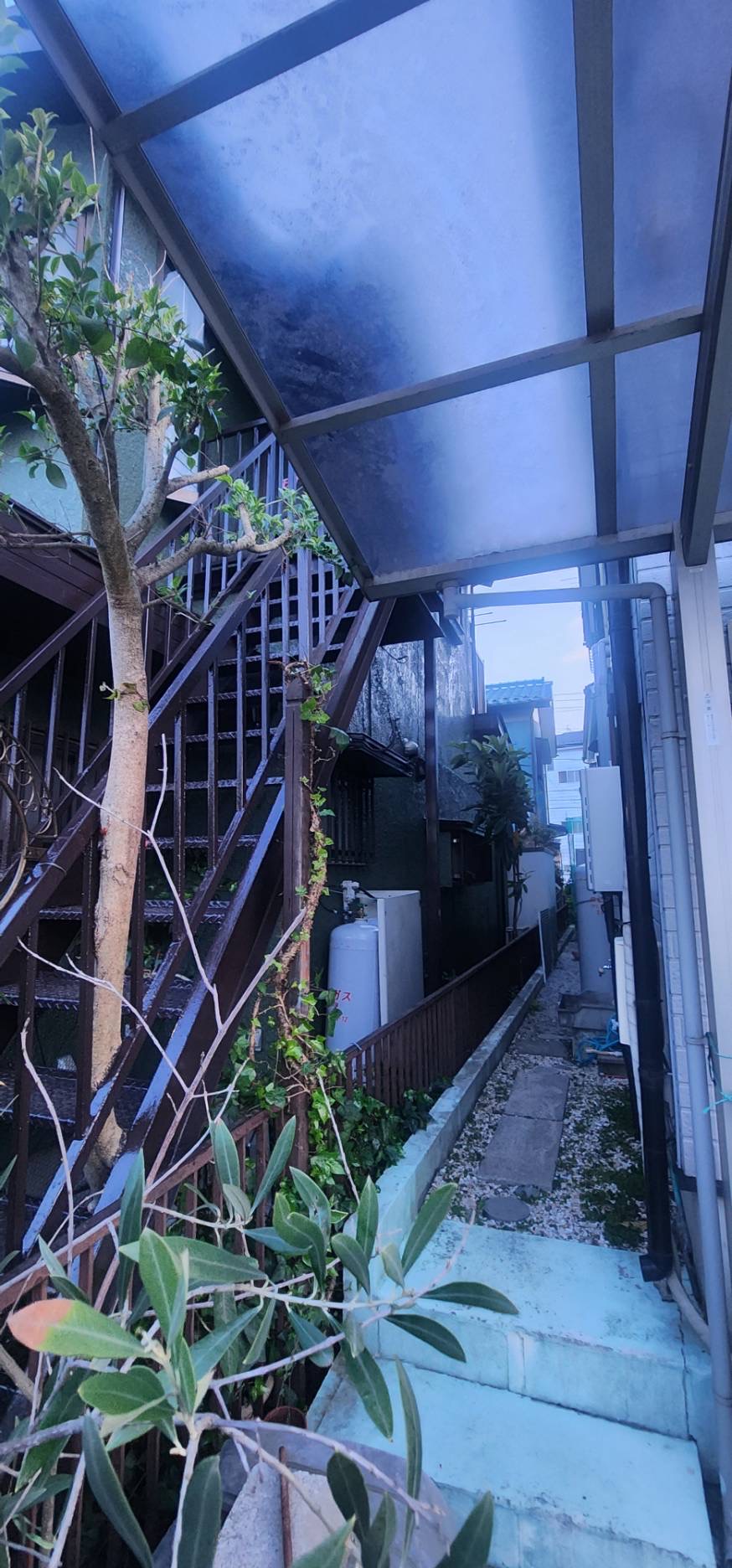 塗装完工後の階段の様子